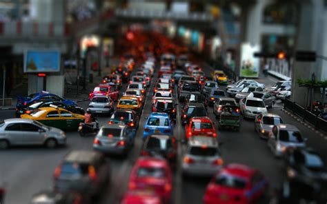 Wallpaper Car Traffic City Street Tilt Shift 1920x1200 Zanasea