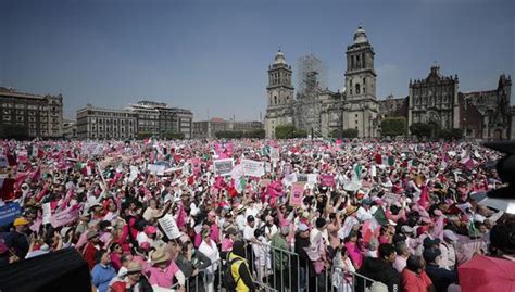 Marcha por la Democracia en México Decenas de miles de opositores se