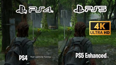 The Last Of Us Part Ii Ps5 Enhanced Vs Ps4 Comparison [4k] Youtube