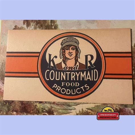 Sleek Sellouts Order Antique Vintage K And R Countrymaid Sign