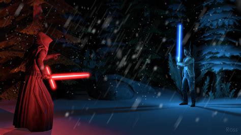 Kylo Vs Finn Star Wars By Rosshoolie On Deviantart