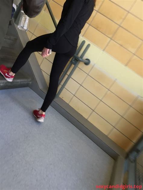 SexyCandidGirls Top Hot Candid Booty And Skinny Legs In Black Leggings Item 1