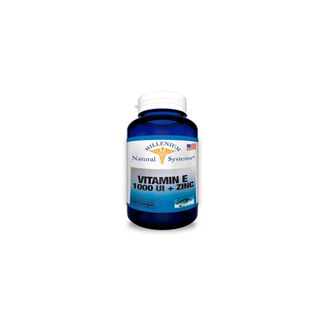 VITAMINA E 1000 IU ZINC X 100 CAPSULAS NATURAL SYSTEMS VIAVIDA