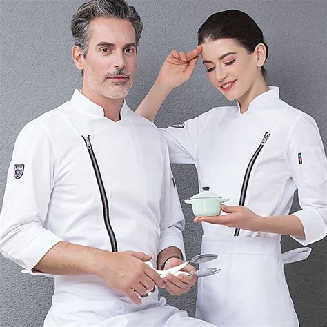 Head Chef Jacket Unisex Long Sleeve Uniform Mkholding