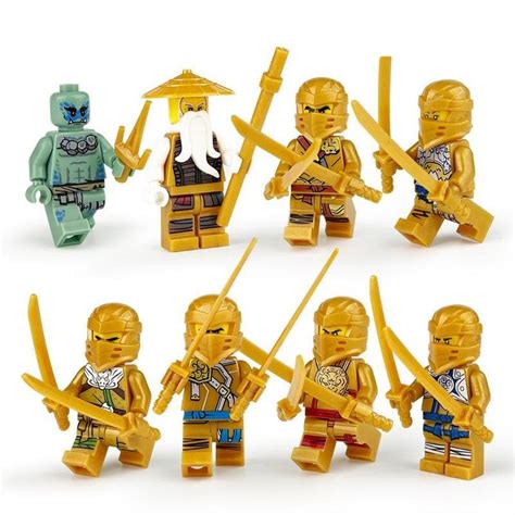 Golden Sets Ninjago Season 12 Minifigures Lego Compatible Toy