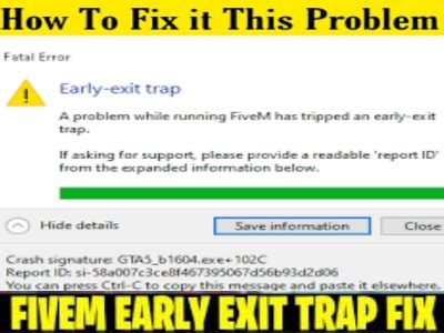 fivem early exit trap error fix:complete solution [Latest]? - Tech2wire