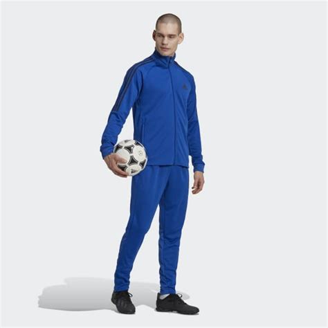 Adidas Aeroready Sereno Cut 3 Stripes Track Suit Blue Adidas Uk