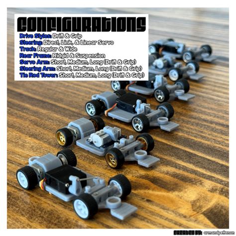 SNAP64 V1 0 1 64 RC Drift Grip Chassis Hot Wheels STL File For 3D PrintingCults