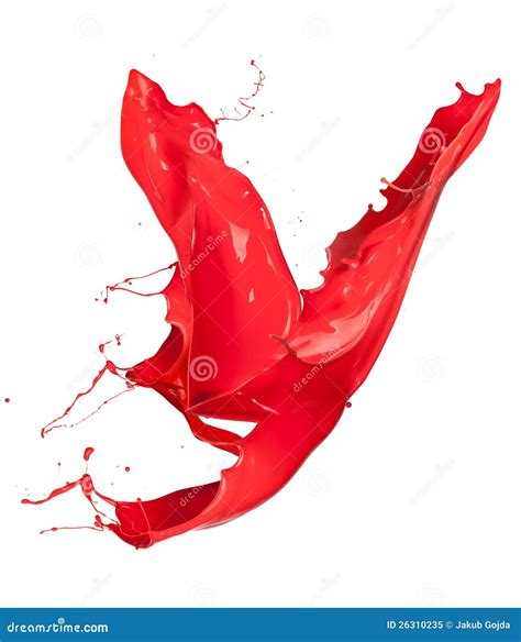 Red Splash Royalty Free Stock Photo Image