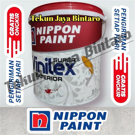 Jual Super Vinilex Exterior Kg Nippon Paint Khusus Gosend Grab Cat