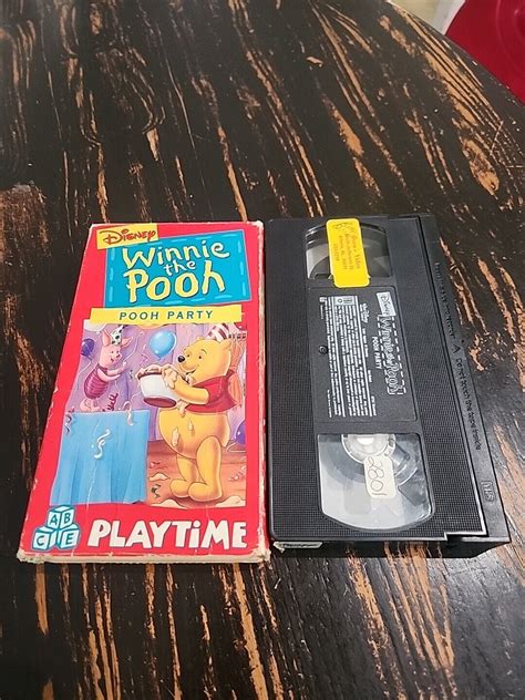 Winnie The Pooh Pooh Playtime Pooh Party Vhs 1994 Tested Works 3