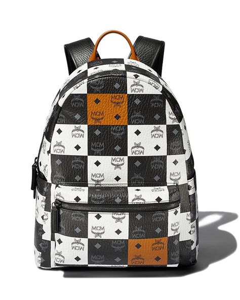 Mcm Stark Check Backpack 150th Anniversary Exclusive Bloomingdales