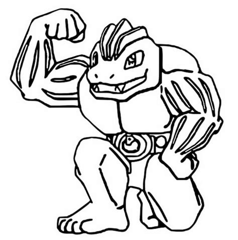 Disegni Da Colorare Pokemon Machoke Disegni Pokemon