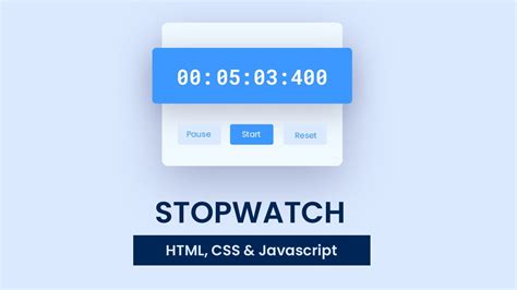 Stopwatch Using Javascript With Free Source Code Youtube