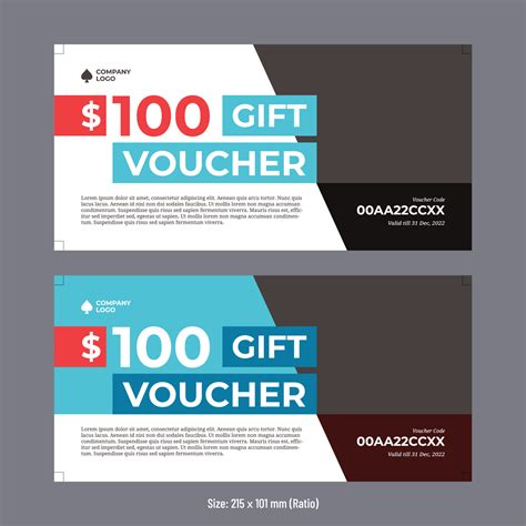 Gift Voucher Vector Design Template With Image Coupon Or Reward