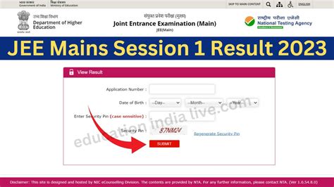 Jee Main Result 2023 Session 1 Education India