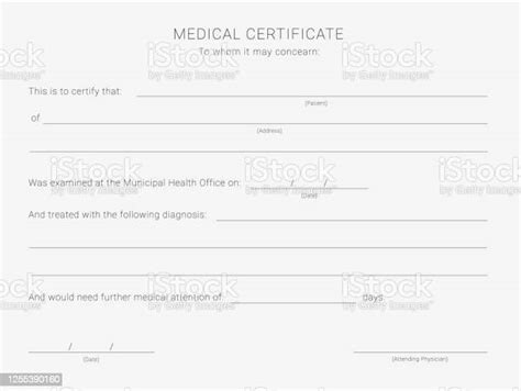 Self Certificate Sick Note Template