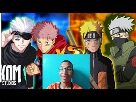 React Naruto Kakashi Vs Itadori Gojo Copa Kom Fase Kom