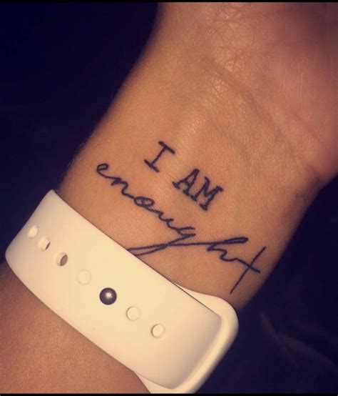 Discover 82 Meaningful I Am Enough Tattoo Latest In Cdgdbentre