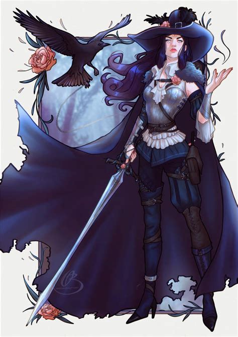 Talia, Warlock Hexblade by ObscureBeauty-Art on DeviantArt