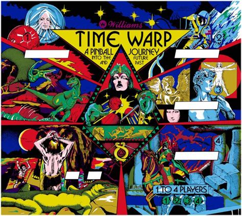 C Time Warp Williams Backglass Marco Specialties Pinball Parts