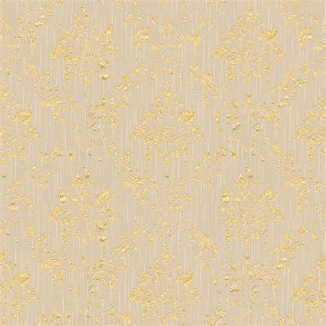 Bricoflor Glitzer Tapete Beige Gold Esszimmer Und Wohnzimmer Barock