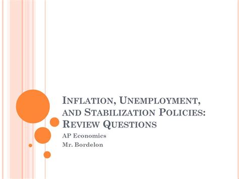 Inflation Unemployment And Stabilization Policies Review Questions