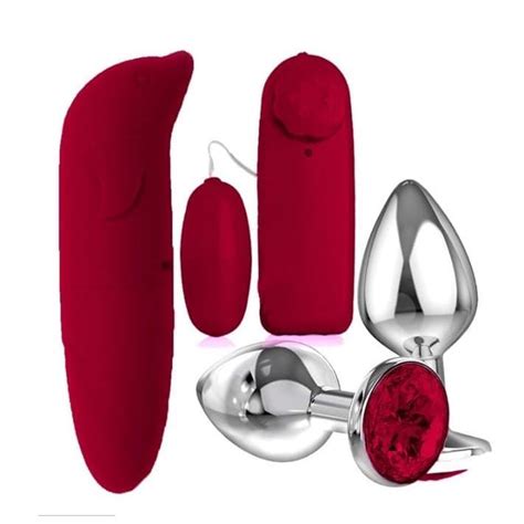 Kit Plug Anal Jóia Aço P Vibrador Bullet Golfinho Ponto G Egg