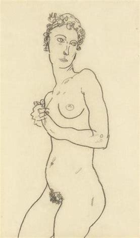 Stehender Akt Standing Nude By Egon Schiele On Artnet