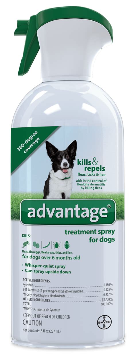 Advantage Flea Treatment Dog Spray Kills And Repels Flea Tick And Lice 8oz