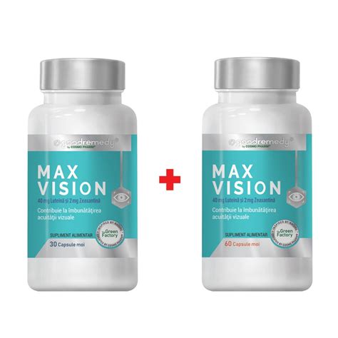 Pachet Max Vision Good Remedy 60 30 Capsule Cosmopharm Dr Max Farmacie