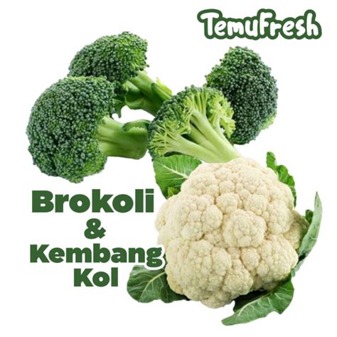 Jual Sayur Brokoli Kembang Kol Temufresh Sayuran Hijau Segar Sleman