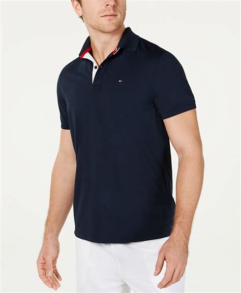 Tommy Hilfiger Mens Big And Tall Gibson Custom Fit Polo Shirt And Reviews