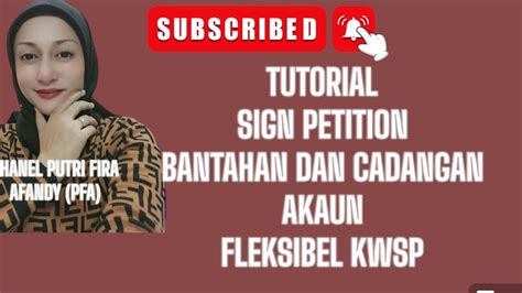 TUTORIAL PETITION BANTAHAN DAN CADANGAN AKAUN KWSP DARI PENCARUM