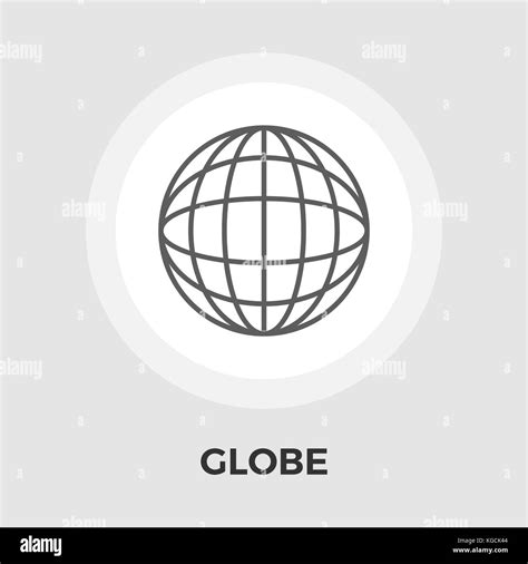 Globe Icon Vector Flat Icon Isolated On The White Background Editable