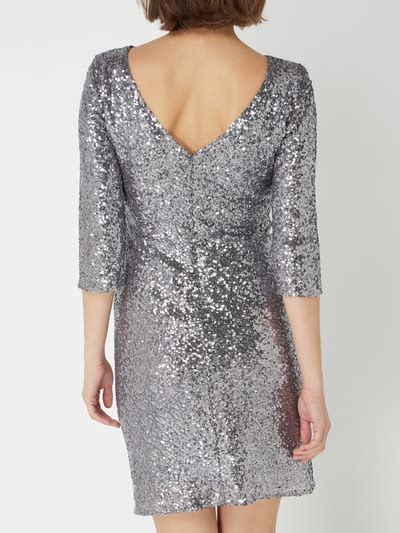 Paradi Cocktailkleid Mit Pailletten Besatz Silber Online Kaufen