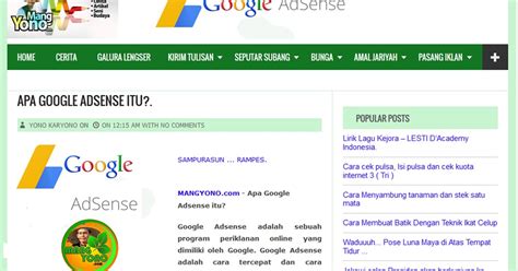 11 Cara Agar Kamu 100 Diterima Google Adsense Di Google Adsense Itu