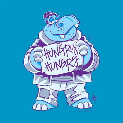 Hungry Hippo Funny T Shirt Teepublic