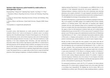 Intrinsic Triple Degeneracy Point Bounded By Nodal Surfaces In Chiral