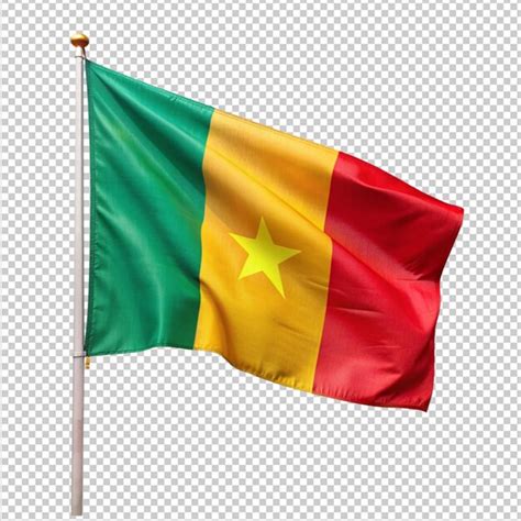 Premium PSD Cameroon Flag On Transparent Background