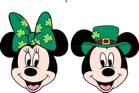 Mickey And Minnie St Patricks Day Svg St Patrick St Patricks Day Mickey