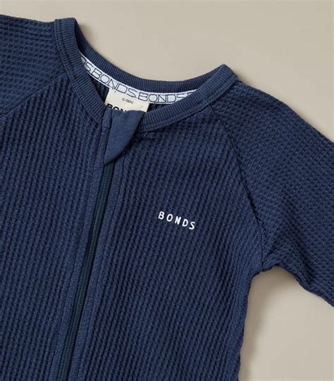 Bonds Baby Waffle Wondersuit Navy Blue Target Australia