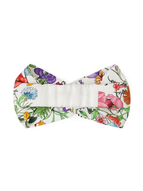 Gucci Floral Print Silk Headband Farfetch