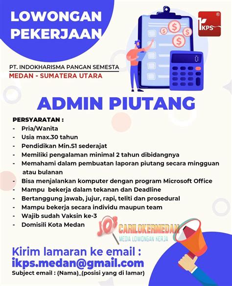 Loker Sma D S Di Pt Indokharisma Pangan Semesta Medan