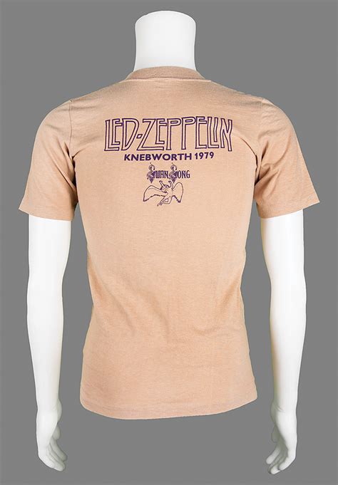 Led Zeppelin 1979 Knebworth Festival T Shirt Rr Auction