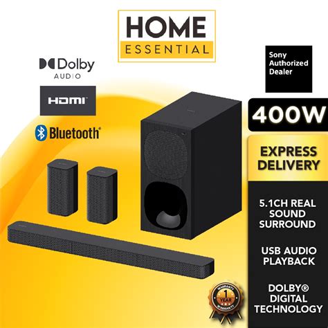 Sony 5 1ch Home Cinema Soundbar System HT S20R Shopee Malaysia