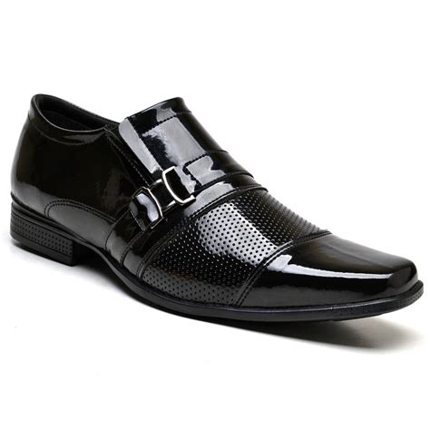 Sapato Social Masculino Verniz Super Confortavel Shopee Brasil