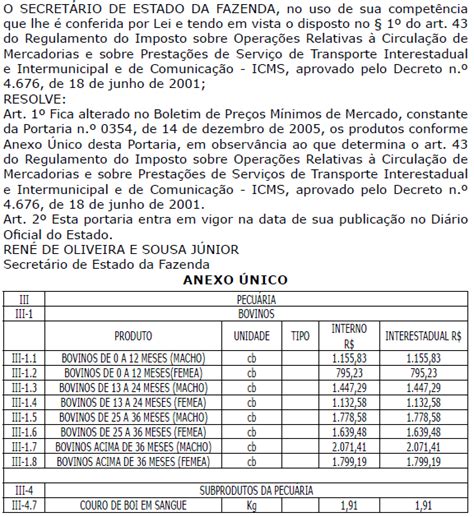 Fazenda Disp E Sobre A Base De C Lculo Nas Opera Es Gado