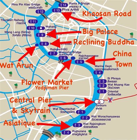 Chao Phraya River Map