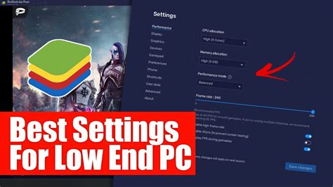 Bluestacks 5 Best Settings For Low End Pc How To Lag Fix In Bluestacks 5 Youtube